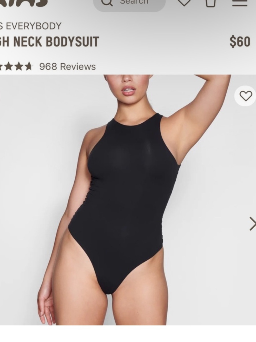 Skims High Neck Bodysuit